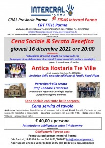 CENA SOCIALE 2021