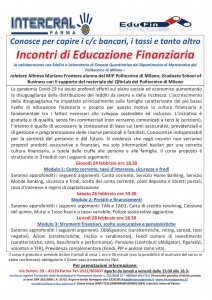 Locandina Corso Educazione Finanziaria feb22