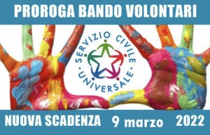 SERVIZIO CIVILE UNIVERSALE PROROGA 090322