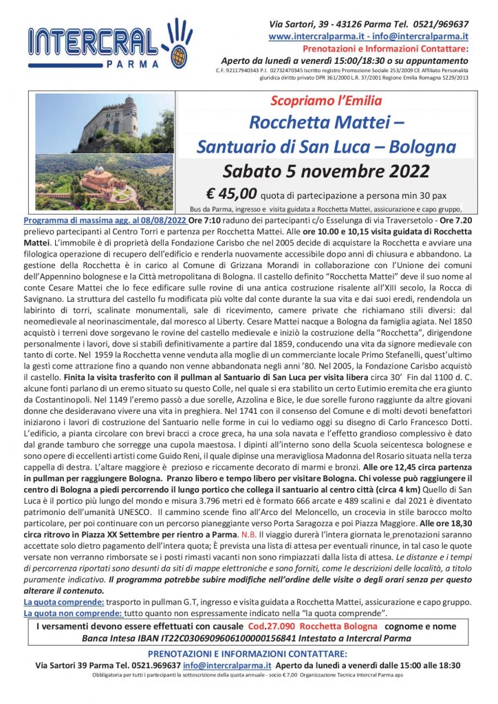 Mattei - San Luca - Bologna 5 novembre 22