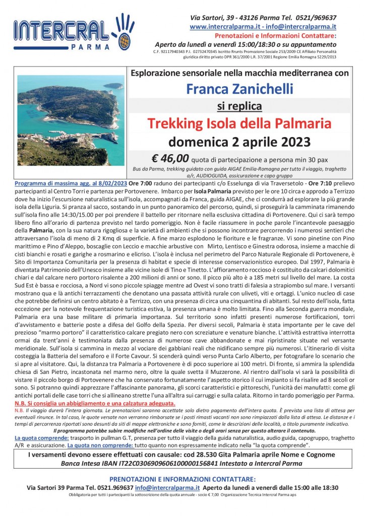 Isola palmaria aprile 2023