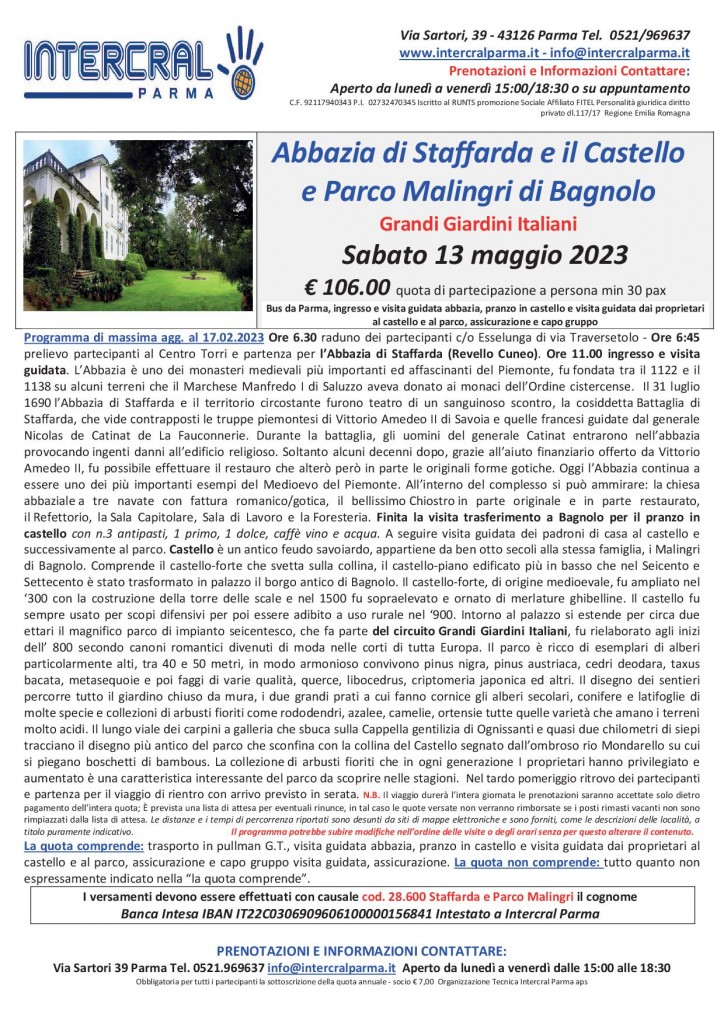 Staffarda 13 maggio 2023