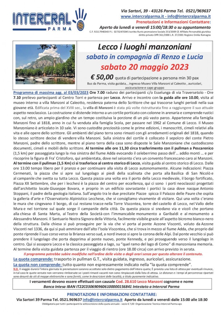 Lecco 20 maggio 2023