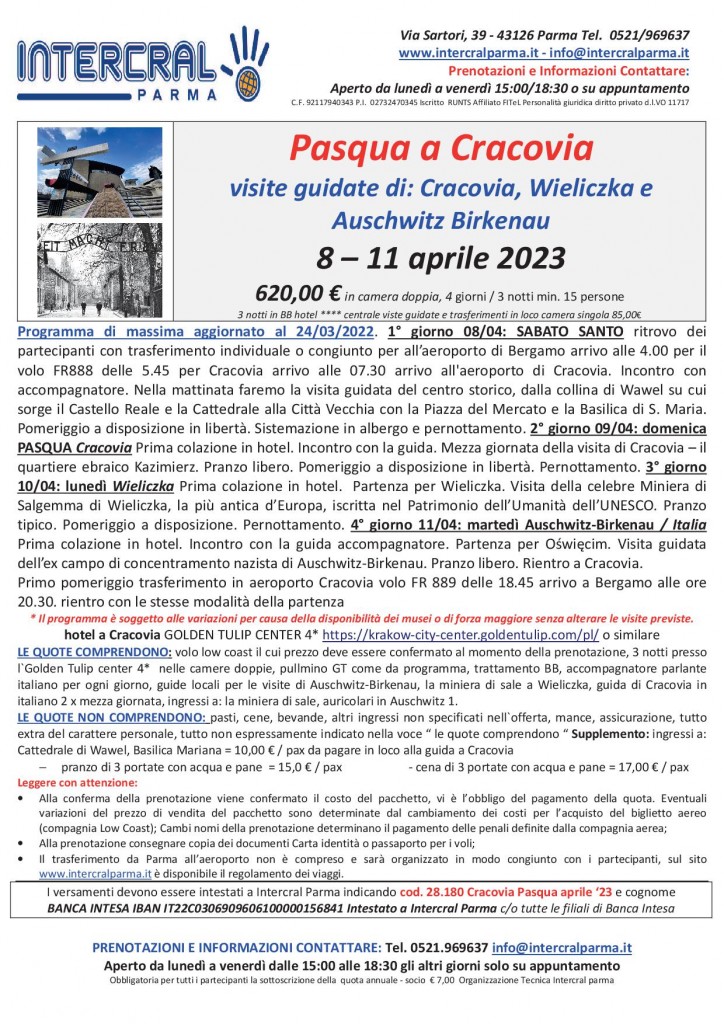 cracovia pasqua 2023