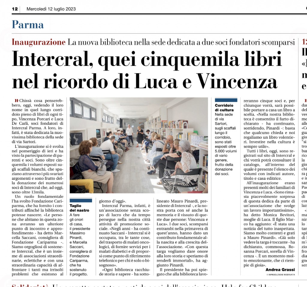 INAUGURAZIONE BIBLIOTECA 12 LUG23