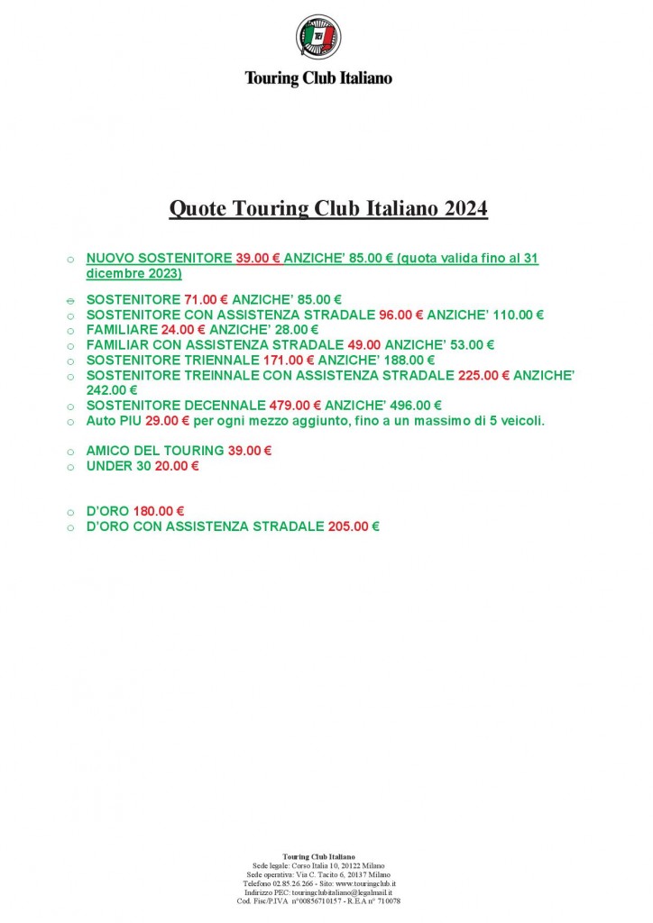 TOURING QUOTA SPECIALE 2024 39