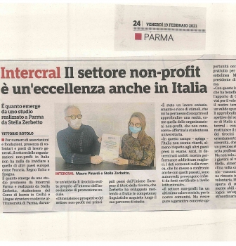 Tesina sul NON-PROFIT in Europa: INTERCRAL PRESENTE