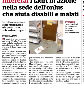 13 SETTEMBRE 2019…TENTATIVO DI FURTO 13 SETTEMBRE 2019…TENTATIVO DI FURTO