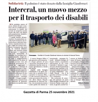 Inaugurazione nuovo pulmino disabili Peugeot