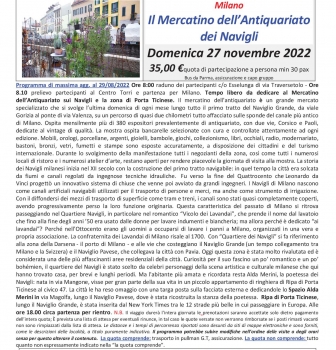 Milano – Navigli – Mercatino dell’antiquariato