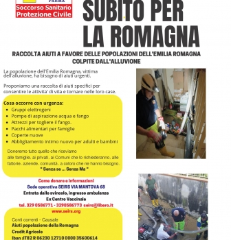 Un aiuto subito per la Romagna