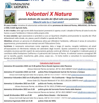 VOLONTARI PER NATURA – Giornate dedicate alla raccolta rifiuti